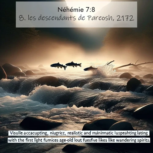 Segond21 Néhémie  ; image nature: image avec le verset biblique :les descendants de Pareosh, 2172; ;  ; 7:8