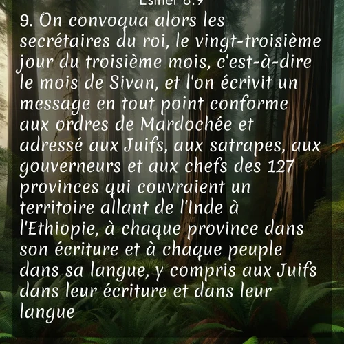image nature avec verset biblique de la Bible