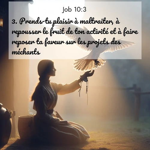 Segond21 Job  ; image nature: image avec le verset biblique :Prends-tu plaisir à maltraiter, à repousser le fruit de ton activité et à faire reposer ta faveur sur les projets des méchants? ;  ; 10:3