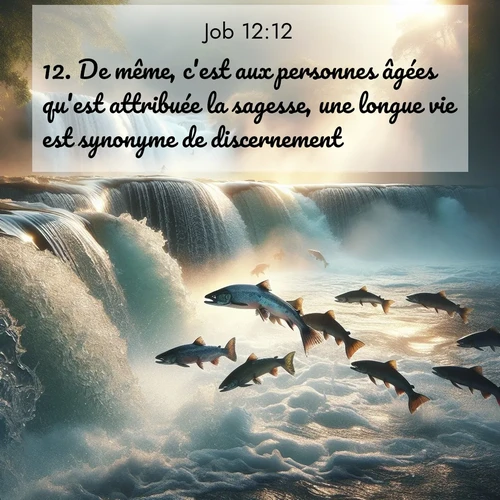 Segond21 Job  ; image nature: image avec le verset biblique :De même, c&#039;est aux personnes âgées qu&#039;est attribuée la sagesse, une longue vie est synonyme de discernement. ;  ; 12:12