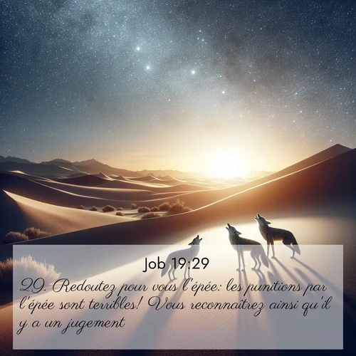 Segond21 Job  ; image nature: image avec le verset biblique :Redoutez pour vous l&#039;épée: les punitions par l&#039;épée sont terribles! Vous reconnaîtrez ainsi qu&#039;il y a un jugement.» ;  ; 19:29