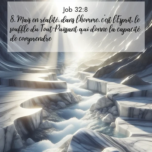 Segond21 Job  ; image nature: image avec le verset biblique :Mais en réalité, dans l&#039;homme, c&#039;est l&#039;Esprit, le souffle du Tout-Puissant qui donne la capacité de comprendre. ;  ; 32:8