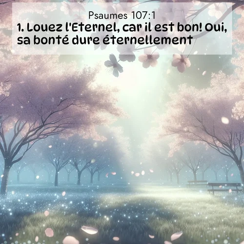 image nature avec verset biblique de la Bible
