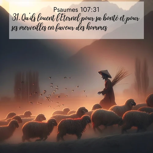 image nature avec verset biblique de la Bible