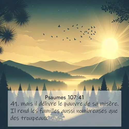 image nature avec verset biblique de la Bible