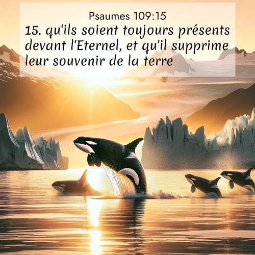 Segond21 Psaumes  ; image nature: image avec le verset biblique :qu&#039;ils soient toujours présents devant l&#039;Eternel, et qu&#039;il supprime leur souvenir de la terre! ;  ; 109:15