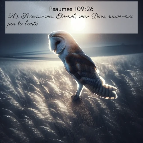 Segond21 Psaumes  ; image nature: image avec le verset biblique :Secours-moi, Eternel, mon Dieu, sauve-moi par ta bonté! ;  ; 109:26