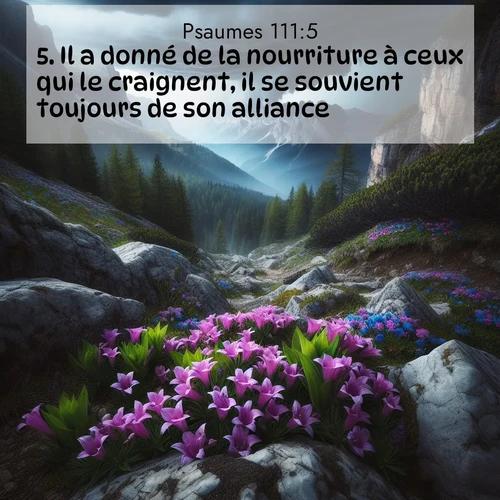 image nature avec verset biblique de la Bible
