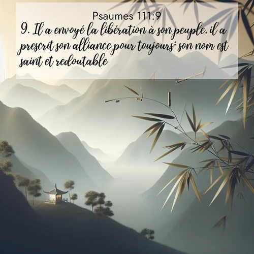 image nature avec verset biblique de la Bible