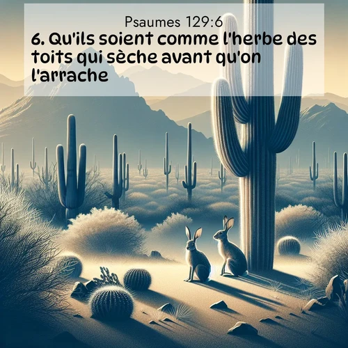 Segond21 Psaumes  ; image nature: image avec le verset biblique :Qu&#039;ils soient comme l&#039;herbe des toits qui sèche avant qu&#039;on l&#039;arrache: ;  ; 129:6