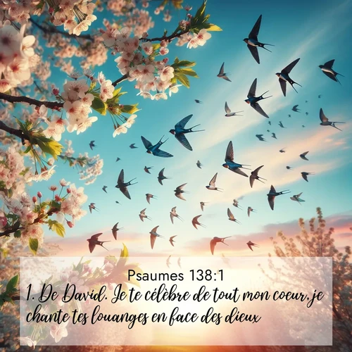 image nature avec verset biblique de la Bible