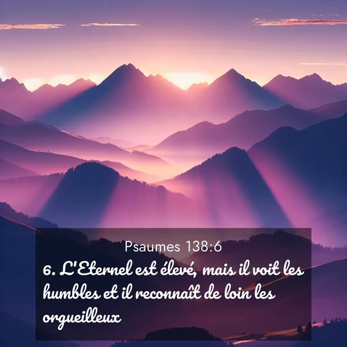 image nature avec verset biblique de la Bible