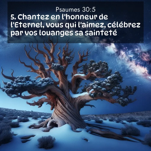 image nature avec verset biblique de la Bible