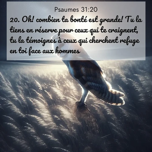 image nature avec verset biblique de la Bible