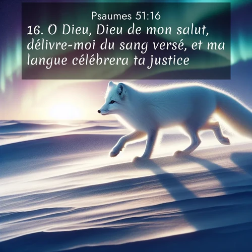 Segond21 Psaumes  ; image nature: image avec le verset biblique :O Dieu, Dieu de mon salut, délivre-moi du sang versé, et ma langue célébrera ta justice. ;  ; 51:16