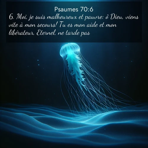 Segond21 Psaumes  ; image nature: image avec le verset biblique :Moi, je suis malheureux et pauvre: ô Dieu, viens vite à mon secours! Tu es mon aide et mon libérateur, Eternel, ne tarde pas! ;  ; 70:6