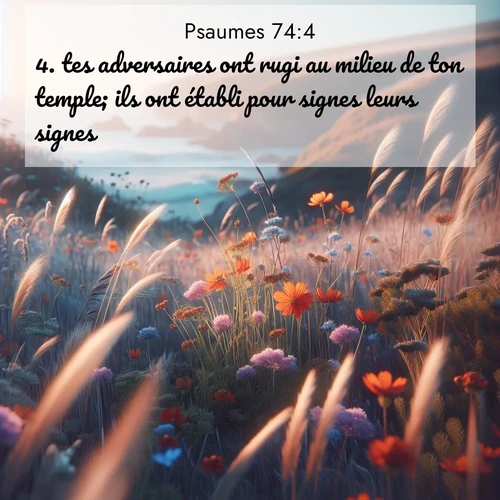 image nature avec verset biblique de la Bible