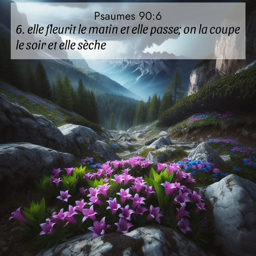 image nature avec verset biblique de la Bible