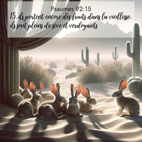 Segond21 Psaumes  ; image nature: image avec le verset biblique :ils portent encore des fruits dans la vieillesse, ils sont pleins de sève et verdoyants, ;  ; 92:15
