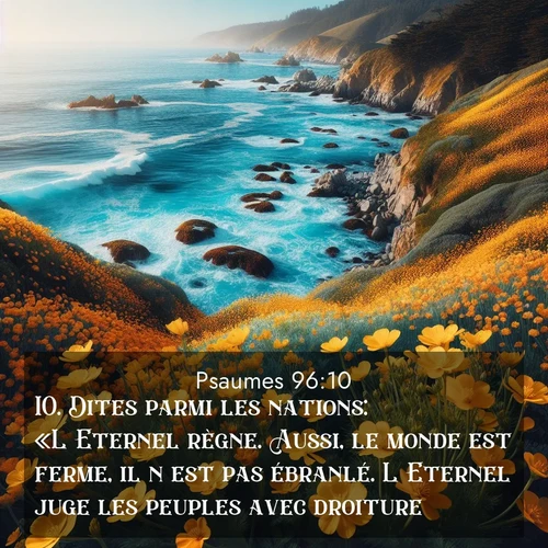 image nature avec verset biblique de la Bible