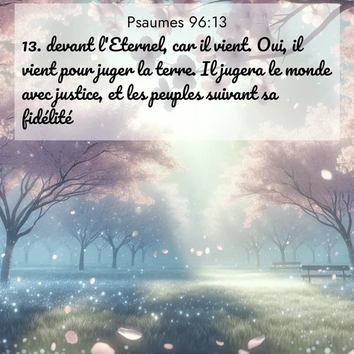 image nature avec verset biblique de la Bible
