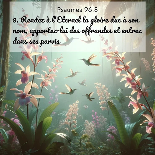 image nature avec verset biblique de la Bible