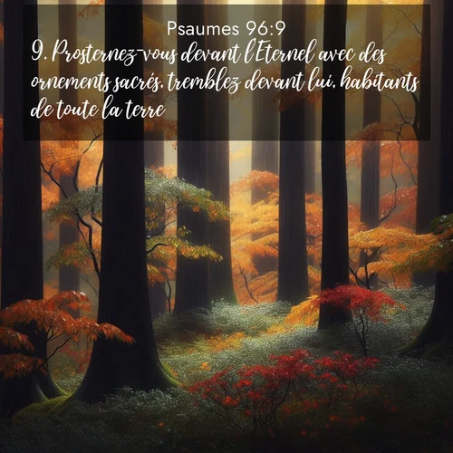 image nature avec verset biblique de la Bible