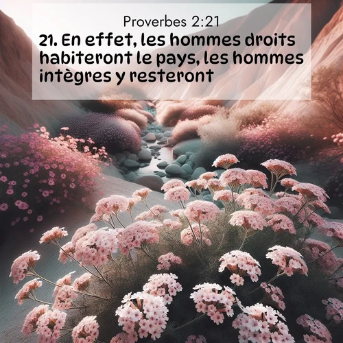 image nature avec verset biblique de la Bible