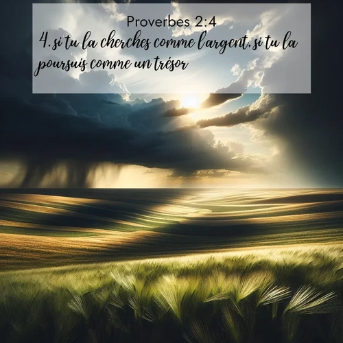 image nature avec verset biblique de la Bible