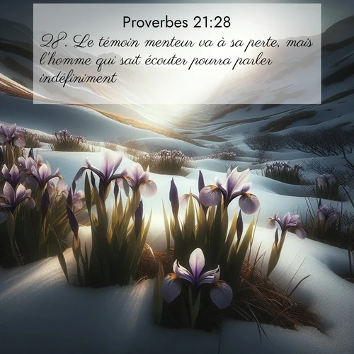 image nature avec verset biblique de la Bible