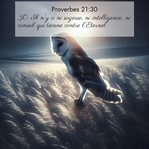 Segond21 Proverbes  ; image nature: image avec le verset biblique :Il n&#039;y a ni sagesse, ni intelligence, ni conseil qui tienne contre l&#039;Eternel. ;  ; 21:30