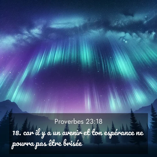 image nature avec verset biblique de la Bible