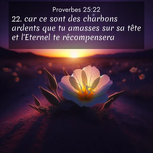 image nature avec verset biblique de la Bible