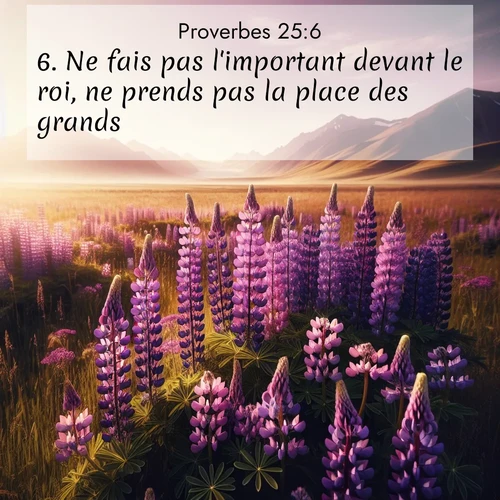 image nature avec verset biblique de la Bible