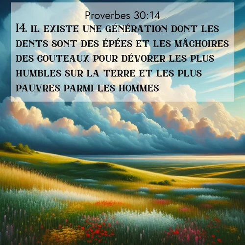 image nature avec verset biblique de la Bible