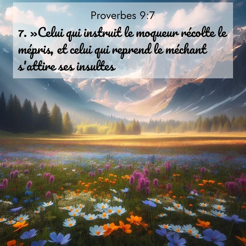 image nature avec verset biblique de la Bible