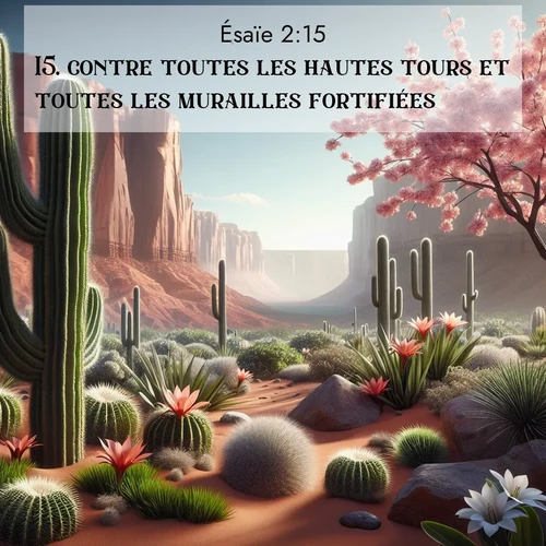 Segond21 Ésaïe  ; image nature: image avec le verset biblique :contre toutes les hautes tours et toutes les mu</p><p>Lire le verset dans son contexte : <br><a href=