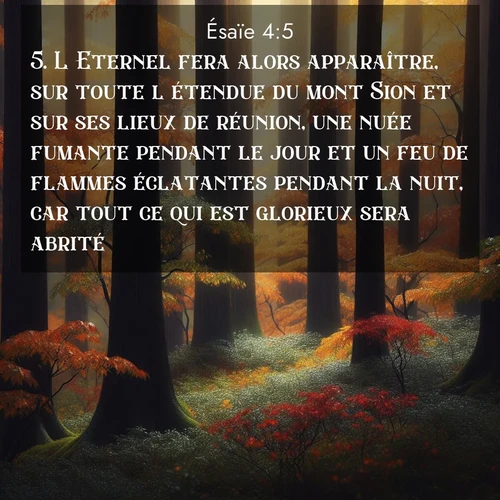 image nature avec verset biblique de la Bible
