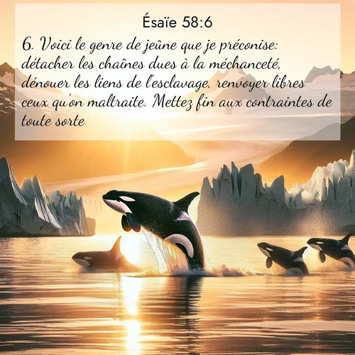 citation biblique : 6. Voici le genre de jeûne que je préconise: détacher les chaînes dues à la méchanceté, dénouer les liens de l&#039;esclavage, renvoyer libres ceux qu&#039;on maltraite. Mettez fin aux contraintes de toute sorte!
 sur fond image nature
