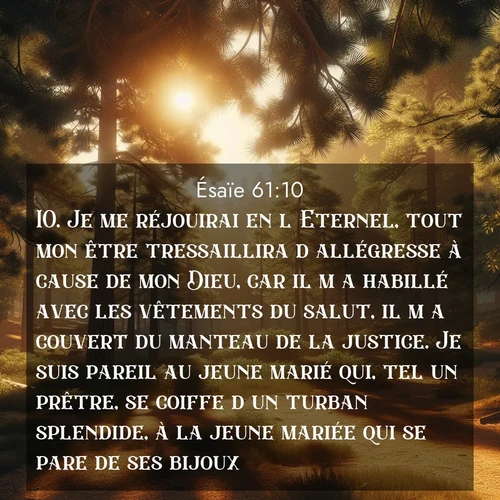 image nature avec verset biblique de la Bible