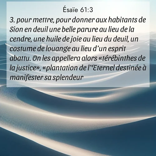 image nature avec verset biblique de la Bible