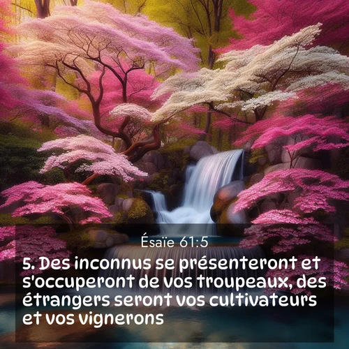 image nature avec verset biblique de la Bible
