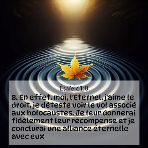image nature avec verset biblique de la Bible