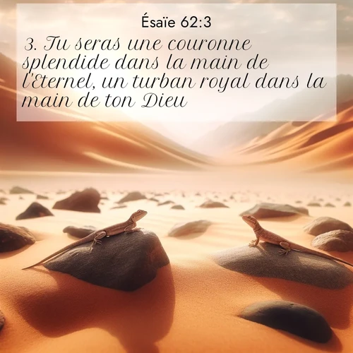 Segond21 Ésaïe  ; image nature: image avec le verset biblique :Tu seras une couronne splendide dans la main de l&#039;Eternel, un turban royal dans la main de ton Dieu. ;  ; 62:3