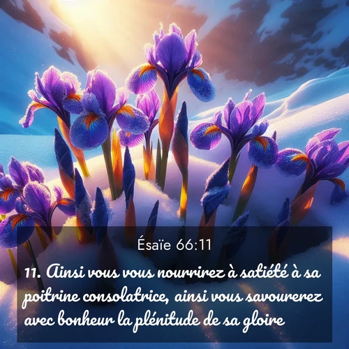 image nature avec verset biblique de la Bible