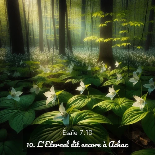 Segond21 Ésaïe  ; image nature: image avec le verset biblique :L&#039;Eternel dit encore à Achaz: ;  ; 7:10