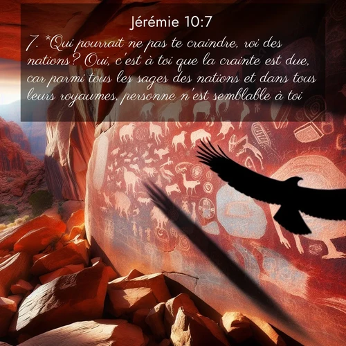 Segond21 Jérémie  ; image nature: image avec le verset biblique :*Qui pourrait ne pas te craindre, roi des nations? Oui, c&#039;est à toi que la crainte est due, car parmi tous les sages des nations et dans tous leurs royaumes, personne n&#039;est semblable à toi. ;  ; 10:7