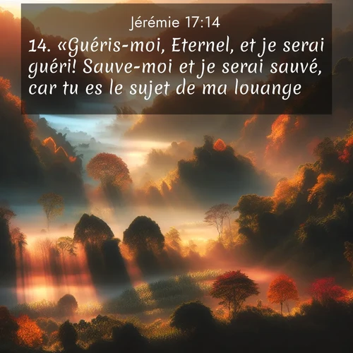 image nature avec verset biblique de la Bible