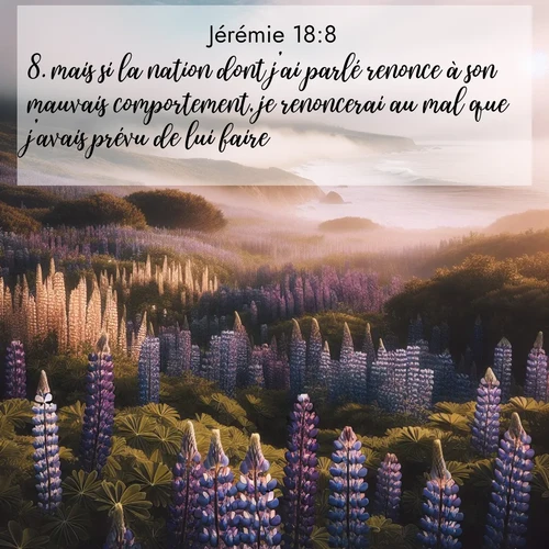 image nature avec verset biblique de la Bible