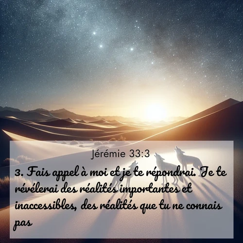 Segond21 Jérémie  ; image nature: image avec le verset biblique :Fais appel à moi et je te répondrai. Je te révélerai des réalités importantes et inaccessibles, des réalités que tu ne connais pas. ;  ; 33:3